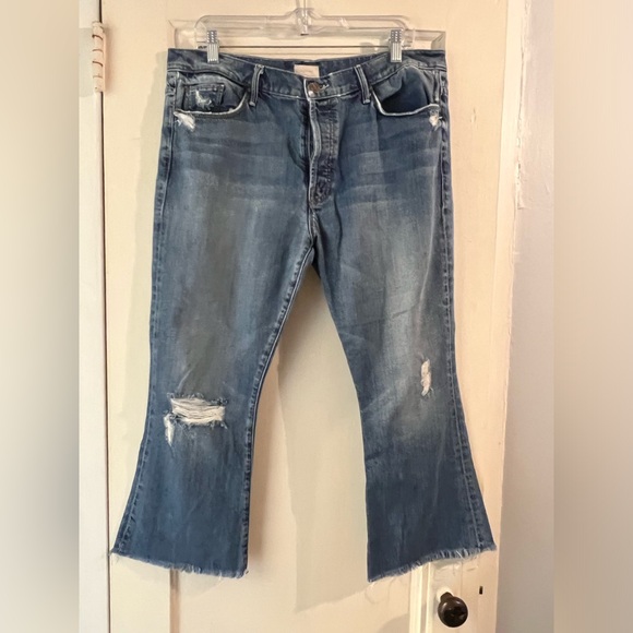 MOTHER JEANS The Nomad Crop Fray Twice as Nice 32 - Picture 5 of 9